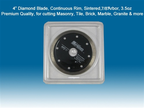Speed™ Diamond Saw Blades, Premium Quality, Continuous Rim Diamond Blades for cutting masonry, tile, brick, marble, granite & more