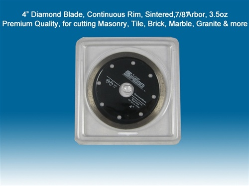 Speed  Diamond Saw Blades, Premium Quality, Continuous Rim Diamond Blades for cutting masonry, tile, brick, marble, granite & more