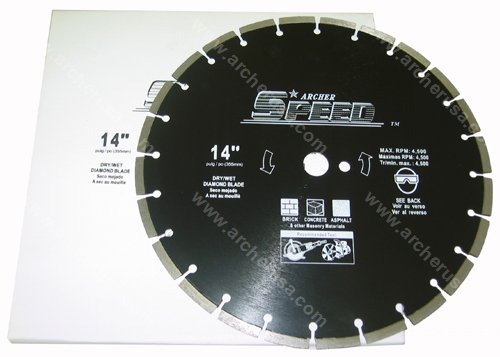 Diamond Blades for cutting & sawing reinforced concrete, cured concrete, green concrete, asphalt, brick, tile, masonry, stone. dry wet cutting