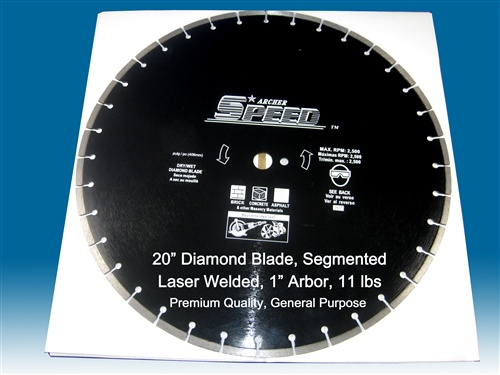 Diamond Blades for cutting & sawing reinforced concrete, cured concrete, green concrete, asphalt, brick, tile, masonry, stone. dry wet cutting