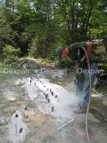 Dexpan Corte de Roca, Demolicion de roca, Excavacion de Roca en lake Kabetogama