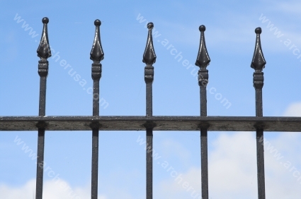 Ornamental Cast Iron Fence Finials, Spears, Collars, Decorative Iron Work