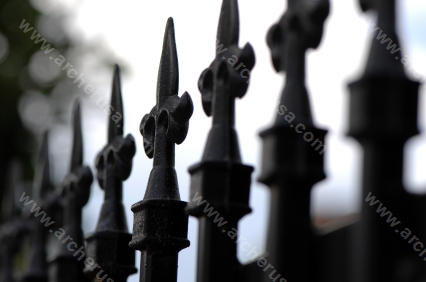 Ornamental Cast Iron Fence Finials, Spears, Collars, Decorative Iron Work