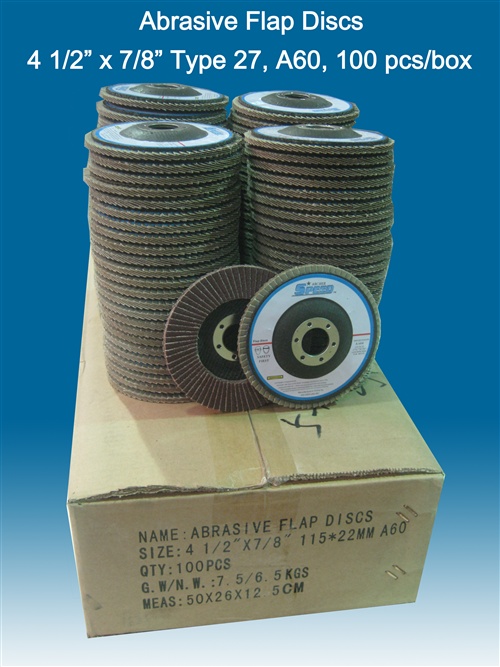 Abrasive Flap Discs for metal grinding, metal polishing